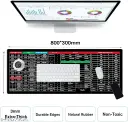 THE OCEAN CRAFTS:- Extra Large (800x300x2mm) Extended Gaming Laptop Mouse Pad