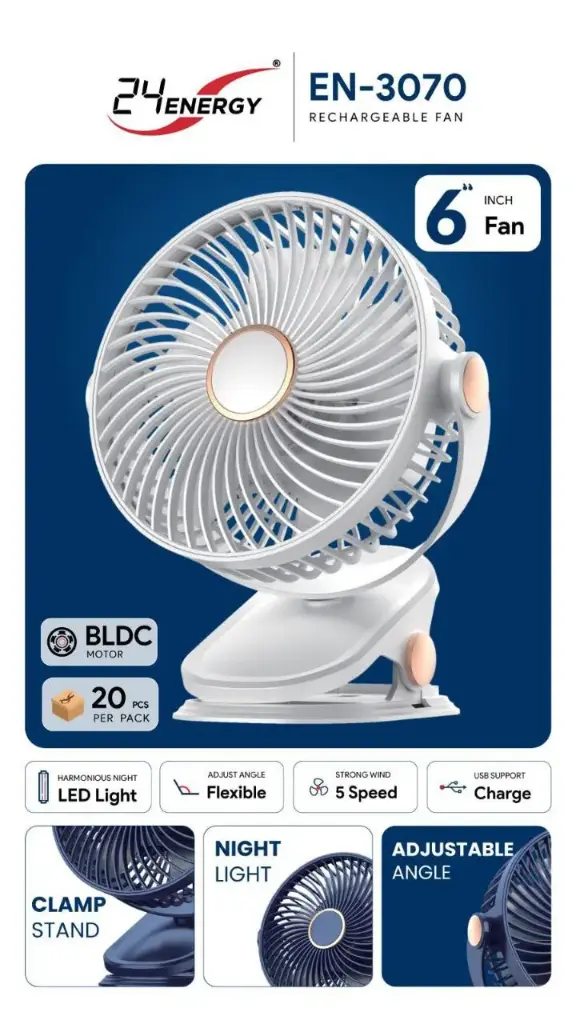 6 INCH CLIP FAN