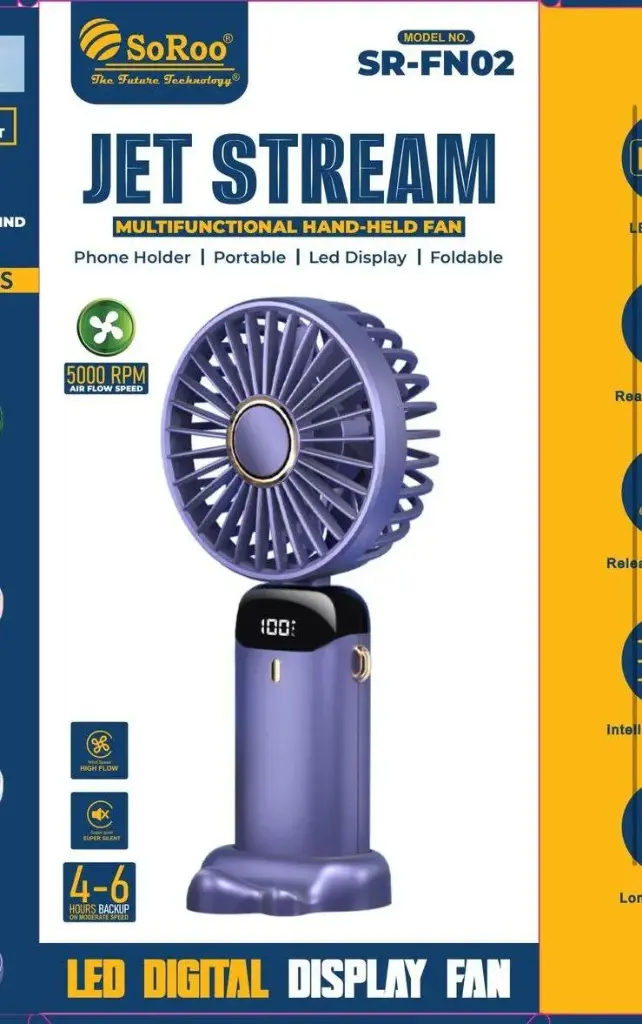 5 SPEED GEAR LED DISPLAY FAN