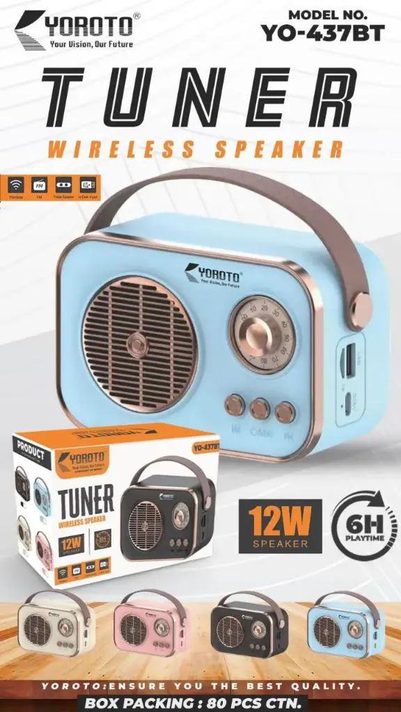 YOROTO YO-437BT TUNER WIRELESS SPEAKER