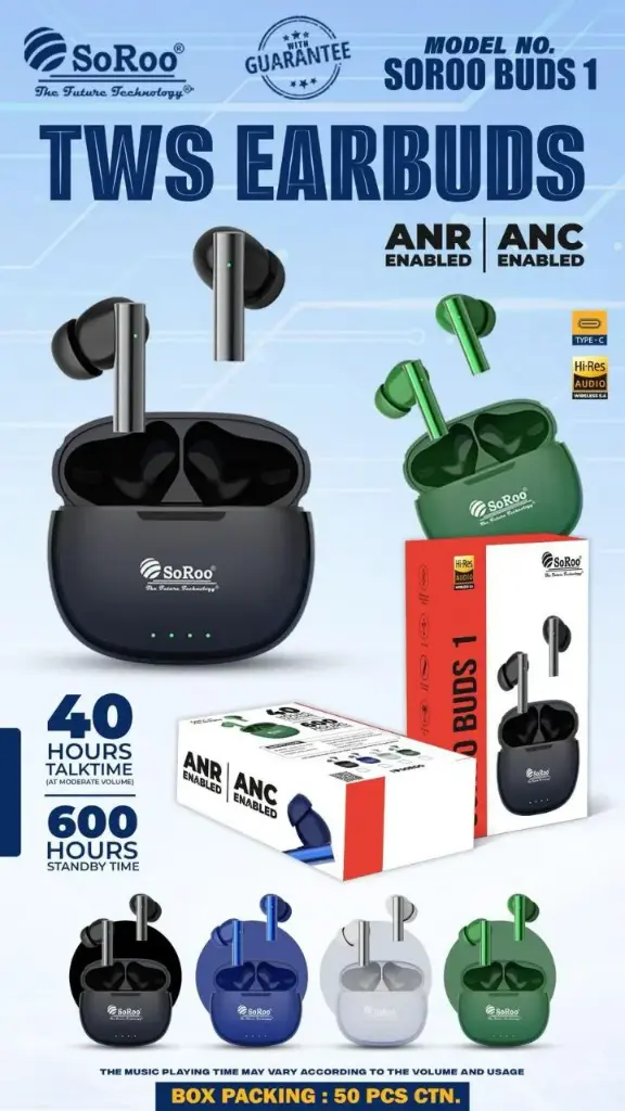 SOROO BUDS 1 1YEAR WARRANTY