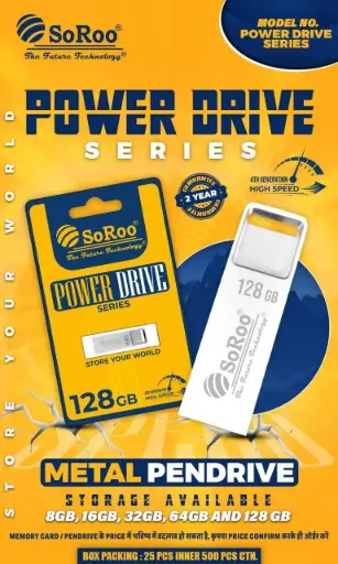 8GB / 128GB METAL PENDRIVE 2YEAR GUARANTEED