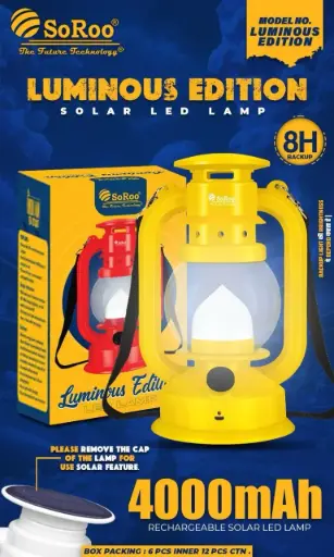 SOLAR LED LAMP WITH BIG BATTRY