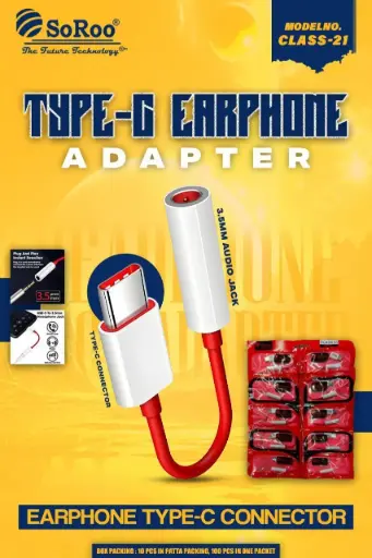 TYPE-C TO EARPHONE ADAPTER (10PS PATTA)