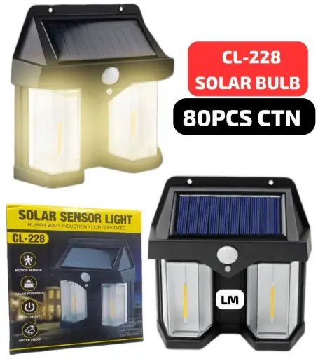 SOLAR SENSOR LIGHT 2 LED